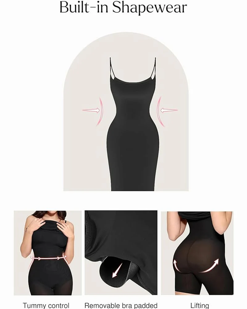 Shapewear Modal Slimming Maxi Slip Dress - Image 5
