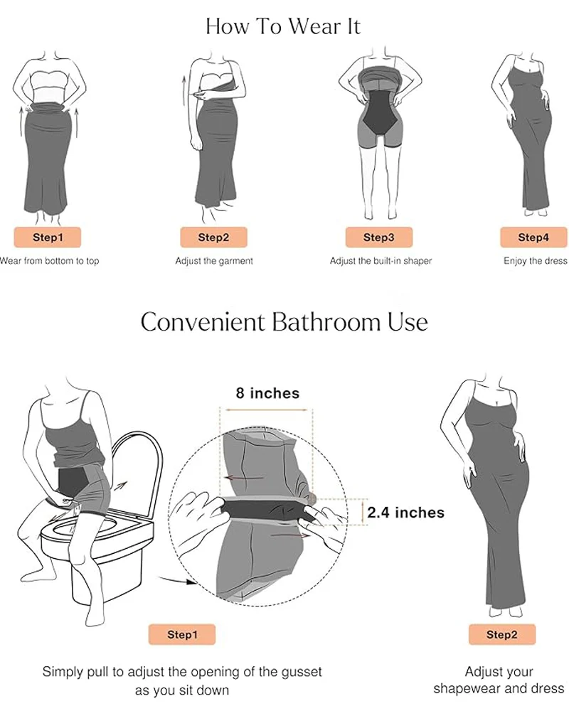 Shapewear Modal Slimming Maxi Slip Dress - Image 7