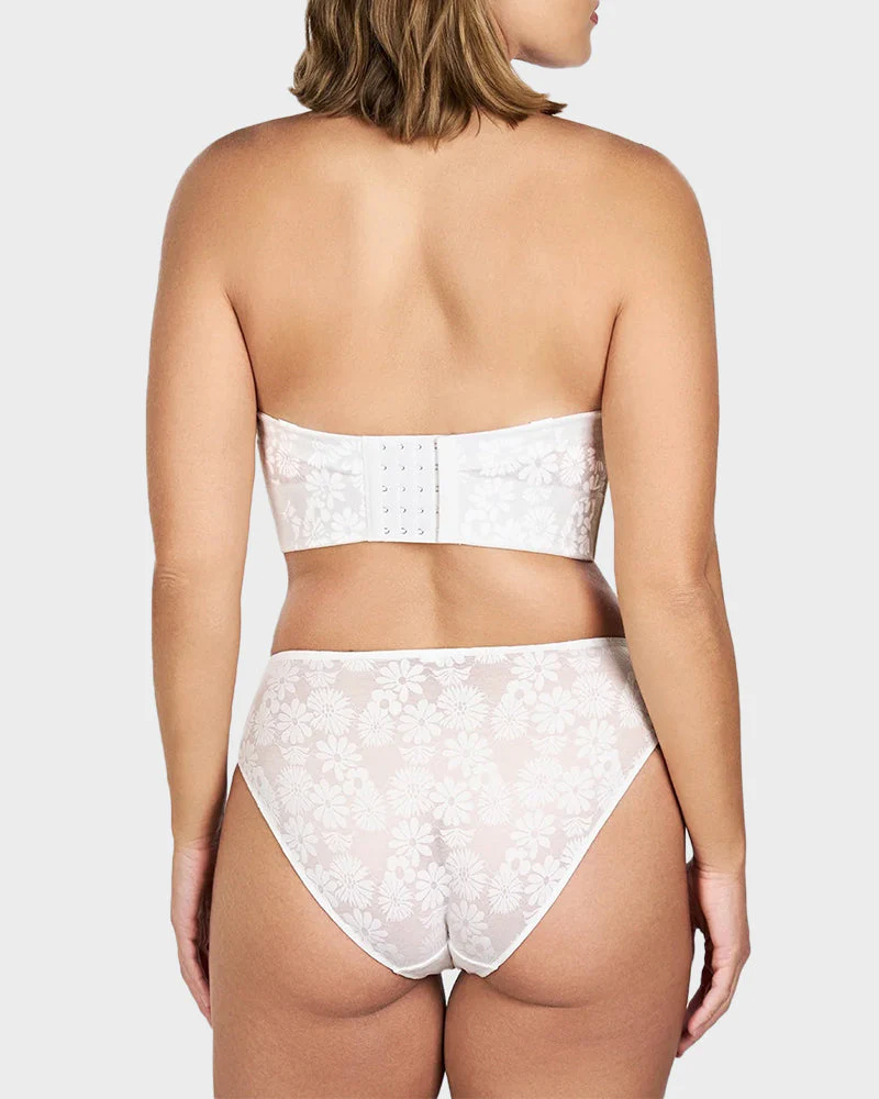 Smooth Lace Longline Strapless Underwire Bra - Image 13