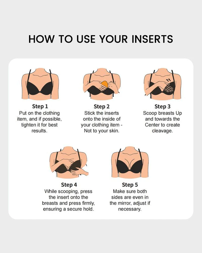 Instant Boost Breast Lift Sticky Insert Pads(2 Pairs) - Image 5