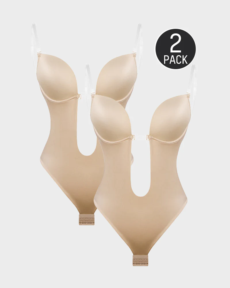 Strapless U Plunge Thong Bodysuit - Image 18