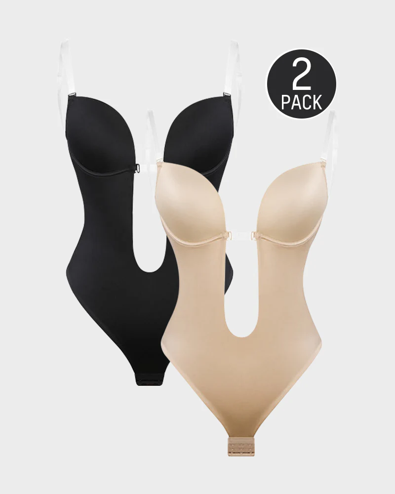 Strapless U Plunge Thong Bodysuit - Image 19