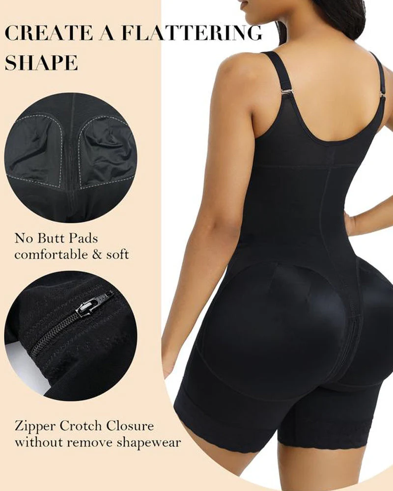 Tummy Control Butt Lifter Shaper with Zipper Crotch Fajas Colombianas - Image 7