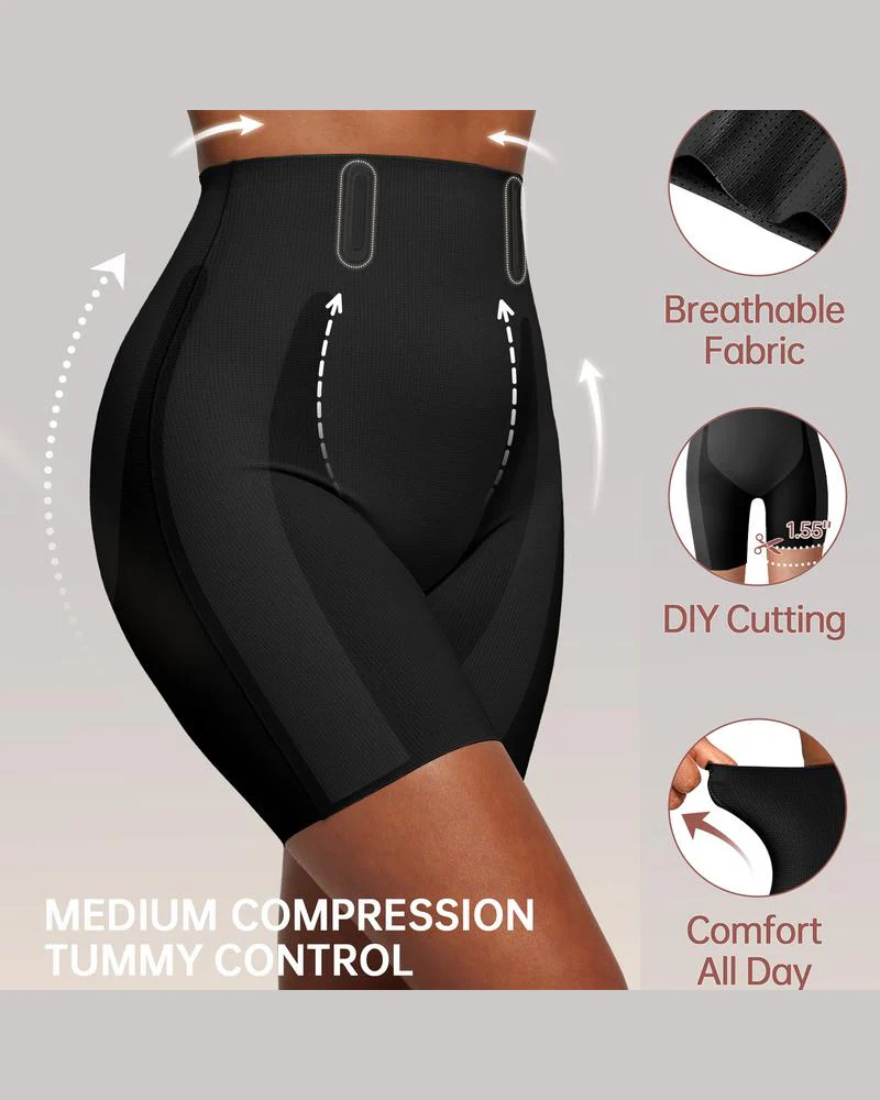 Tummy Control Butt Lifting Shapewear Breathable Comfortable Shorts - Image 11