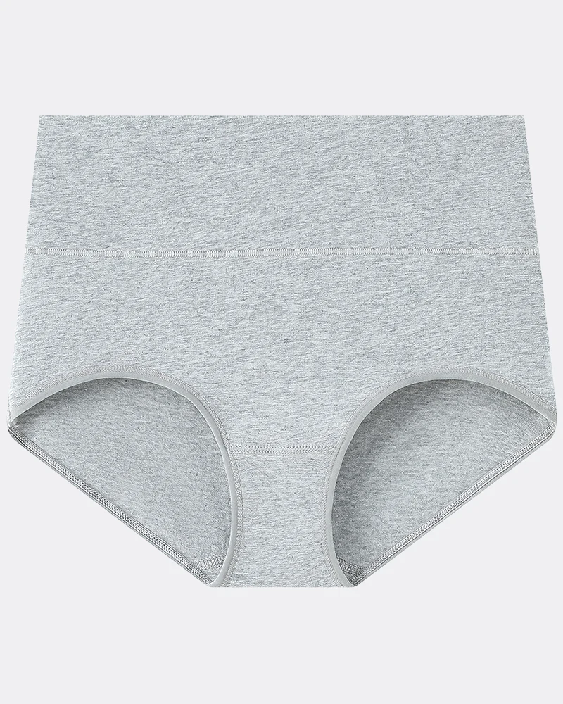 Women's Plus Size Cotton High Waisted Briefs - Image 11