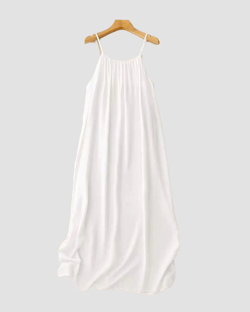 Women's Solid Color Backless Cami Dress - Image 15