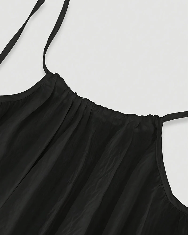 Women's Solid Color Backless Cami Dress - Image 18