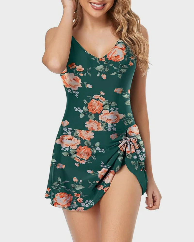 Women's Tummy Control Slim Fit Plus Size One Piece Swimsuit - Image 10