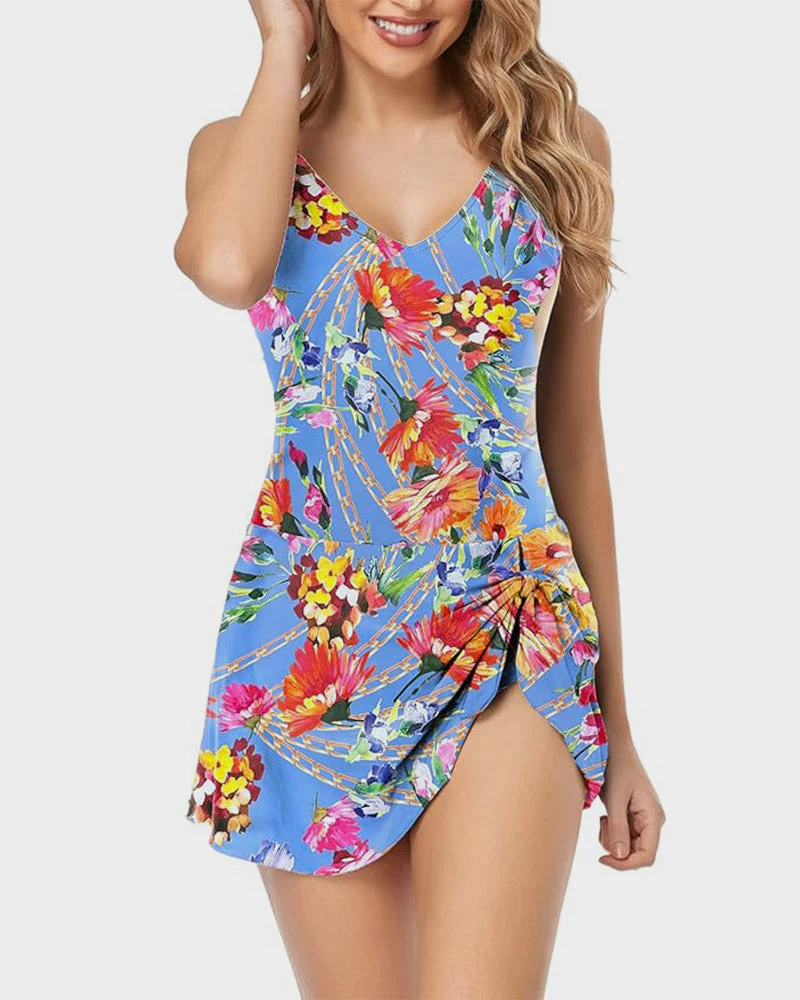 Women's Tummy Control Slim Fit Plus Size One Piece Swimsuit - Image 27