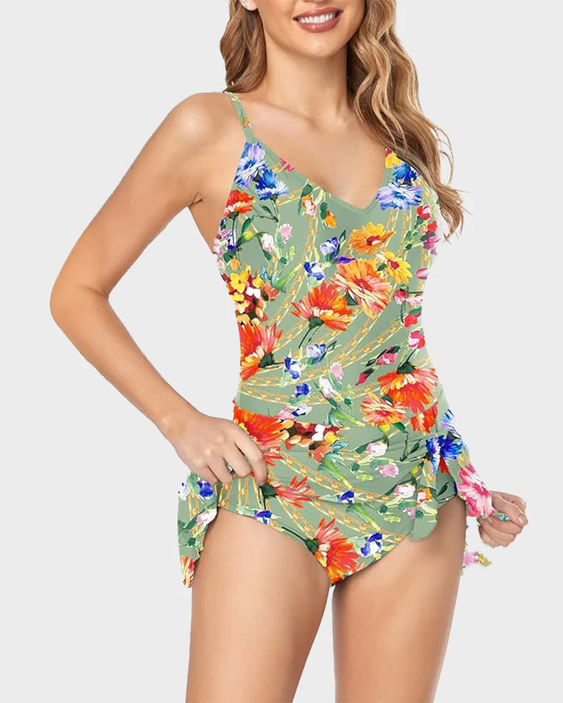 Women's Tummy Control Slim Fit Plus Size One Piece Swimsuit - Image 30
