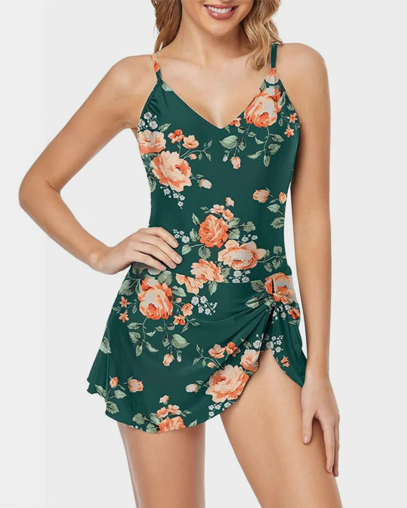 Women's Tummy Control Slim Fit Plus Size One Piece Swimsuit - Image 7